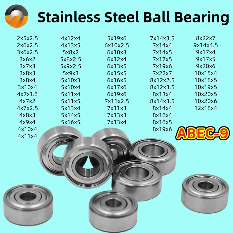 Abu Garcia Reel Revo - 2개입 SMR128ZZ 8x12x3.5mm 스테인리스 스틸 낚시
