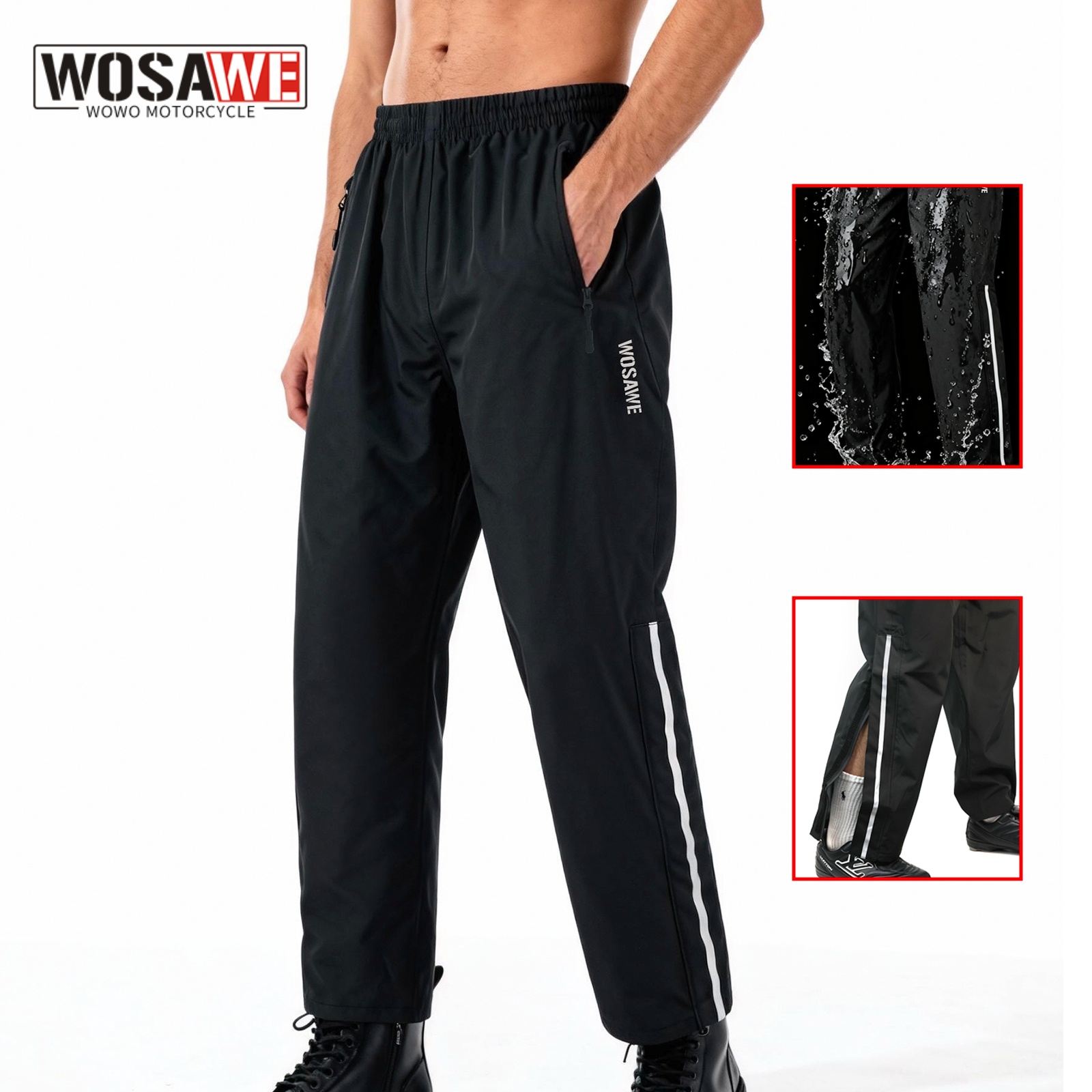 Fishing Pants Waterproof - WOSAWE 오토바이 방수 바지 남녀공용 라이딩