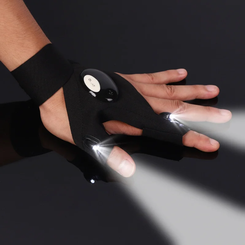 남녀공용 LED 하프핑거 글러브, 야외 방수 낚시, 나 - Fishing Gloves 리뷰 및 가격