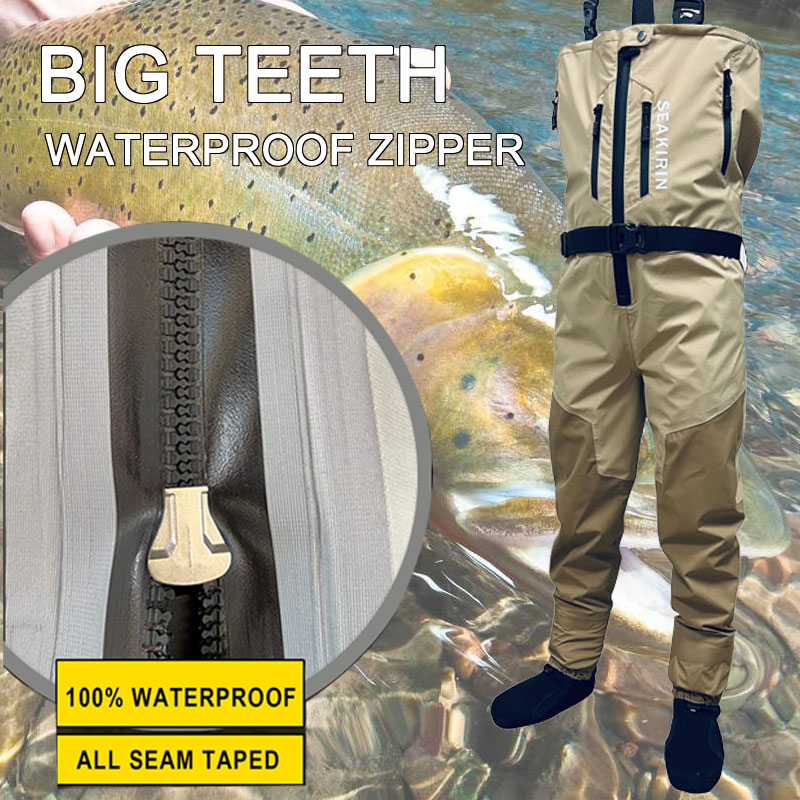 지퍼 앞면 통기성 스턴트 가슴 낚시 웨이더 방수 지퍼형 - Fishing Pants Waterproof 리뷰 및 가격