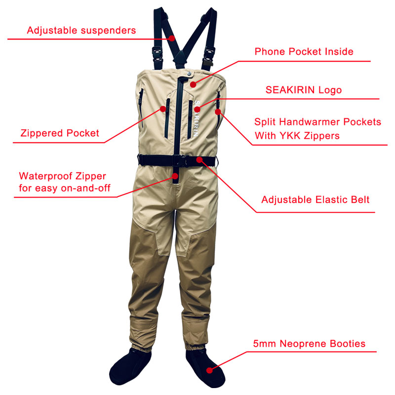 지퍼 앞면 통기성 스턴트 가슴 낚시 웨이더 방수 지퍼형 - Fishing Pants Waterproof 리뷰 및 가격