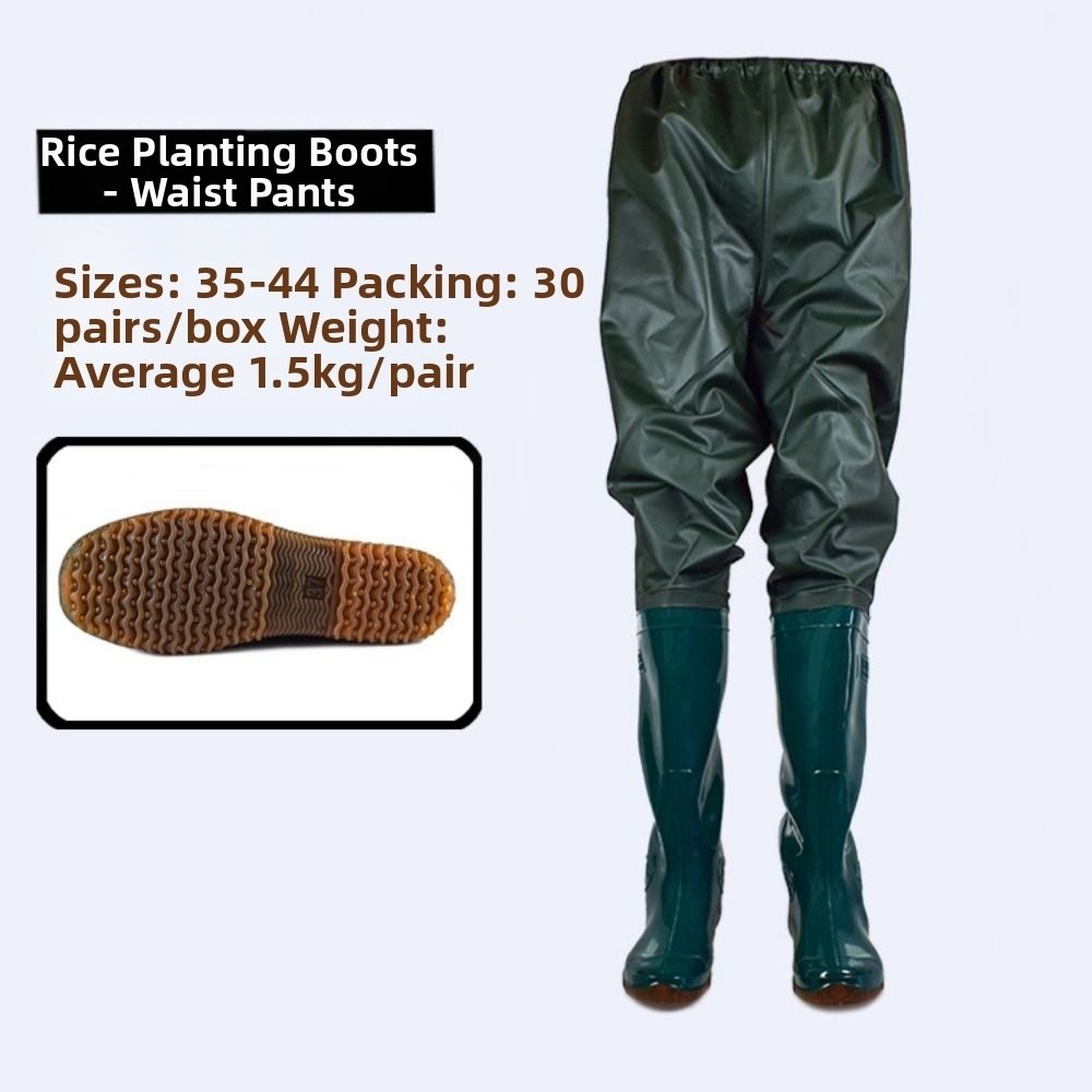 새로운 플라스틱 PVC 이식용 바지 웨이딩 팬츠 슈즈  - Fishing Pants Waterproof 리뷰 및 가격