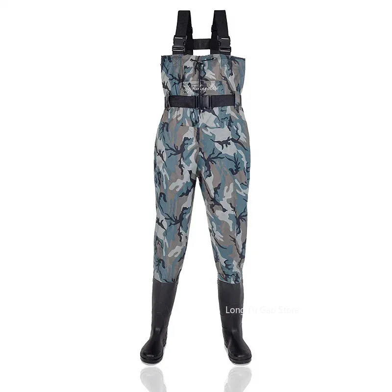 낚시 Waders 바지 부츠와 작업복 기어 세트 정장  - Fishing Pants Waterproof 리뷰 및 가격