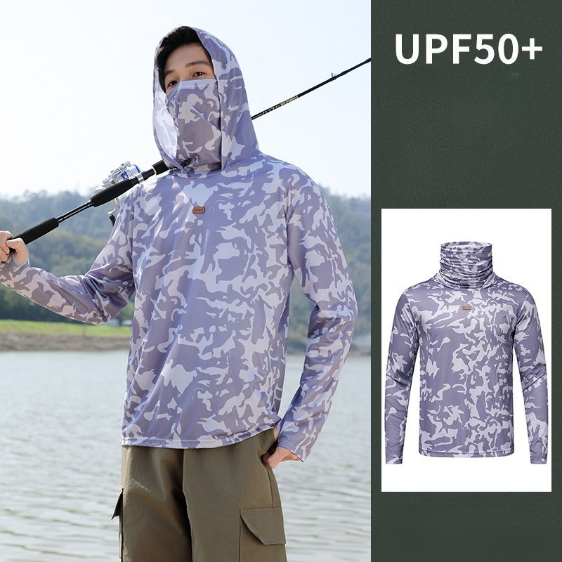 낚시 셔츠 후드 남성용 자외선 차단 의류 야외 여름 패 - Fishing Mask Sun Protection 리뷰 및 가격