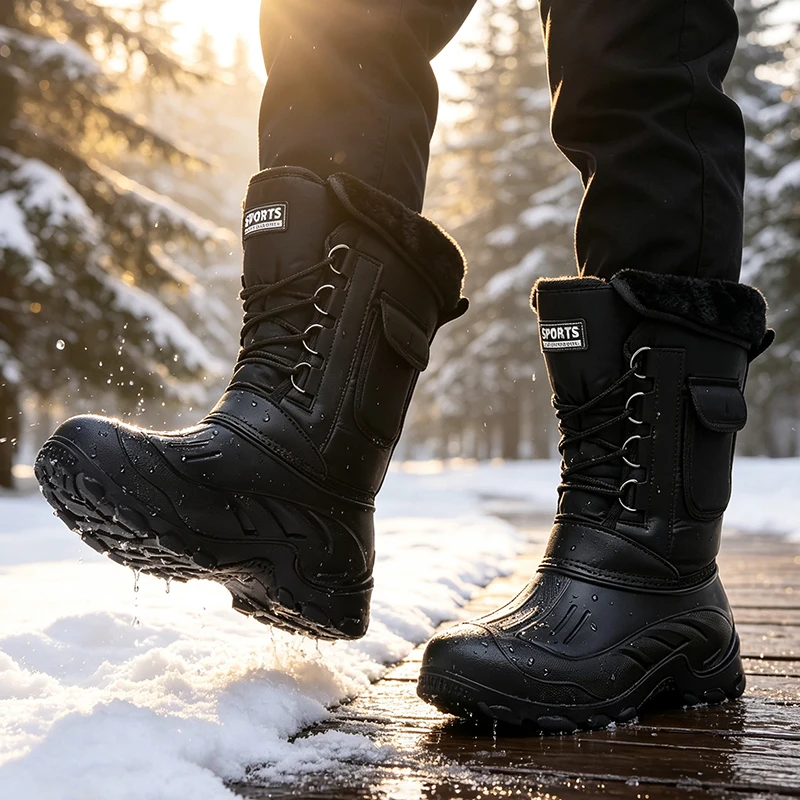 남성 겨울 스노우 부츠 야외 낚시 신발 스노우 트레킹  - Fishing Boots 리뷰 및 가격