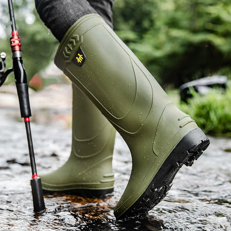 남성용 장화 작업 부츠 남성용 방수 부츠 슬립 하이 탑 - Fishing Boots 리뷰 및 가격